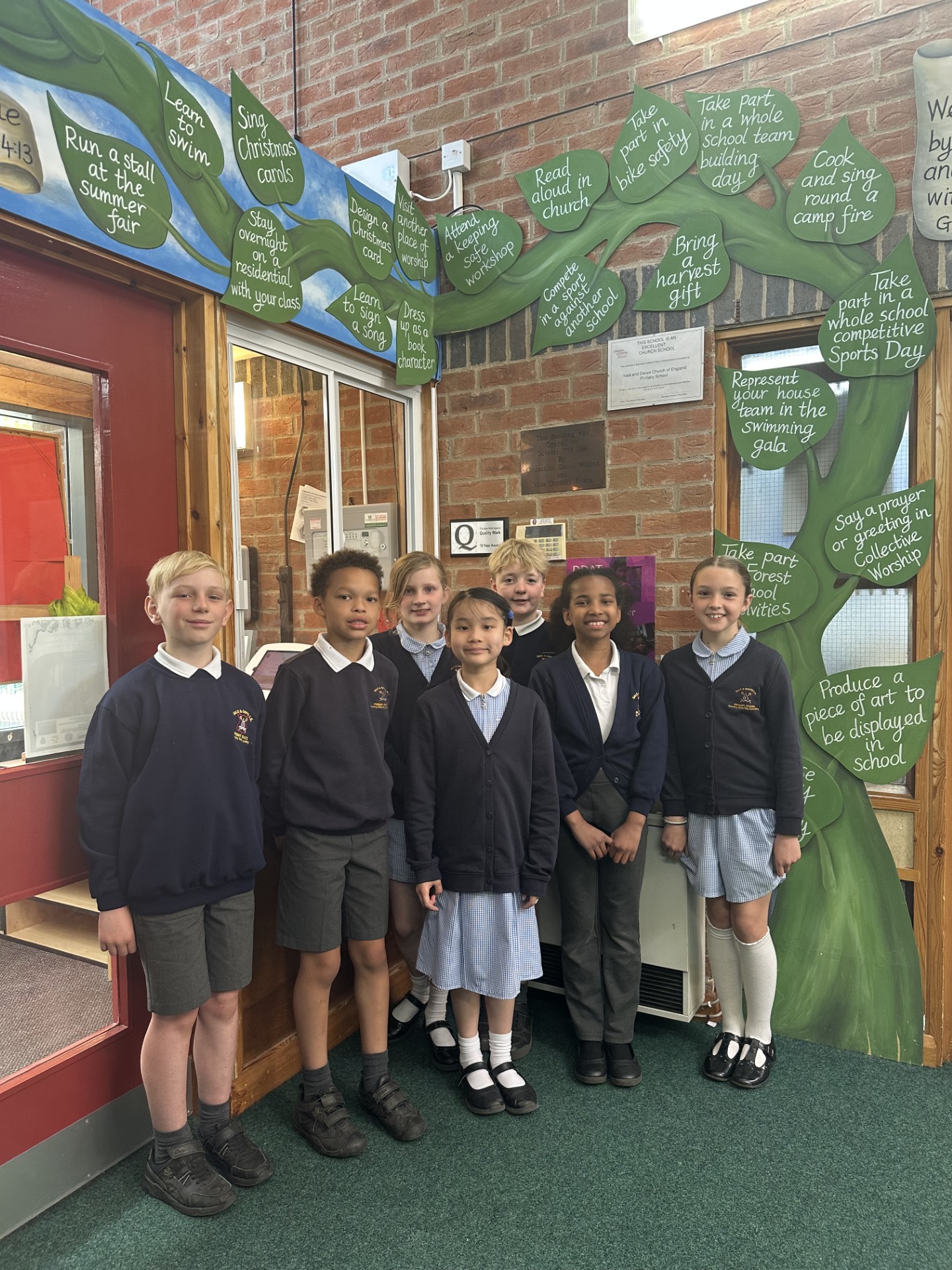 Students from Sale and Davys Church of England Primary School