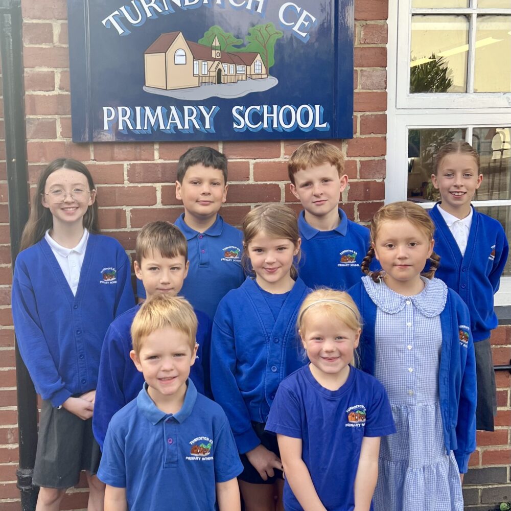 Students form Turnditch Church of England Primary School